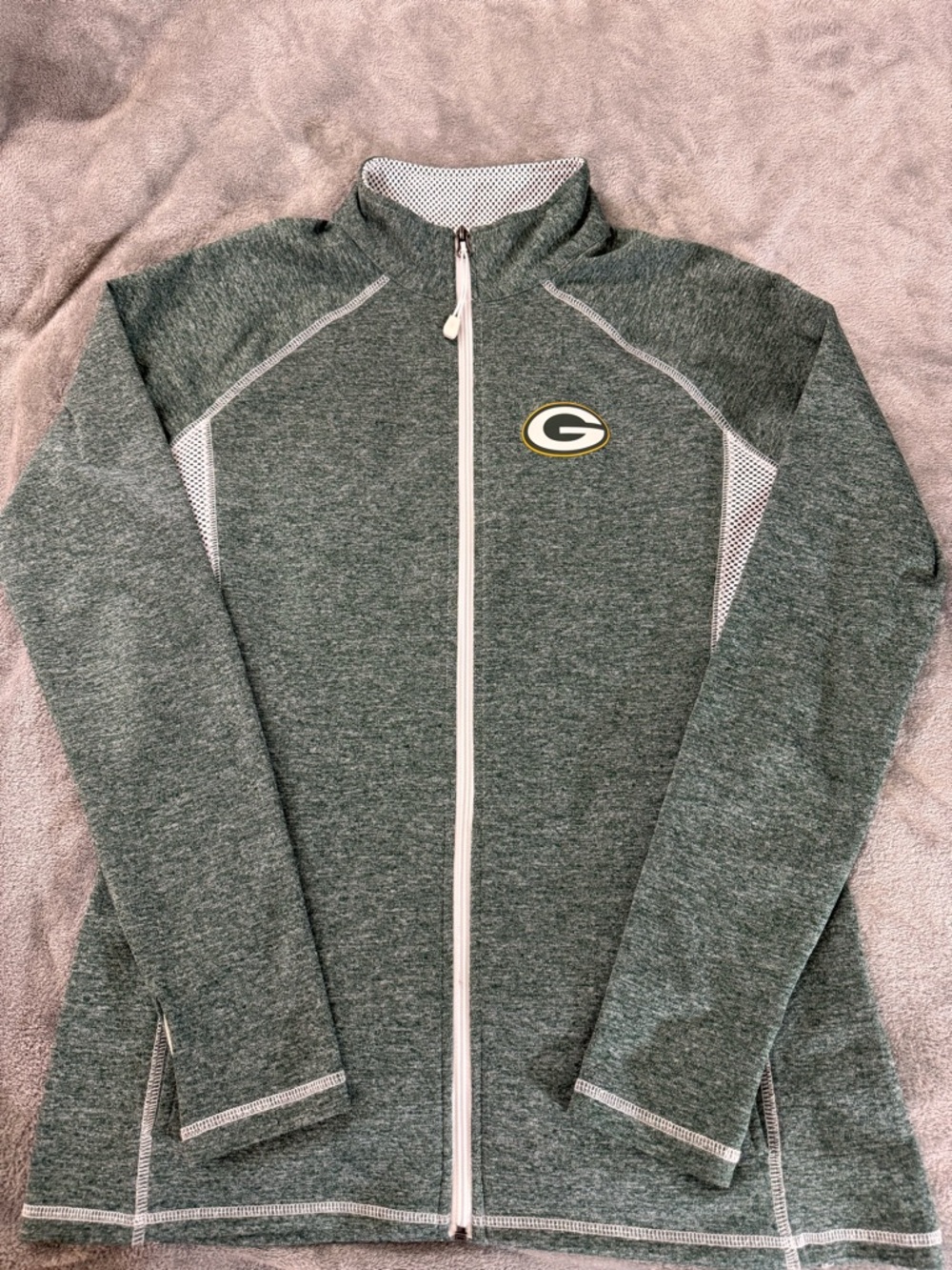 Majestic Green Bay Packers Women’s Full Zip Large Jacket